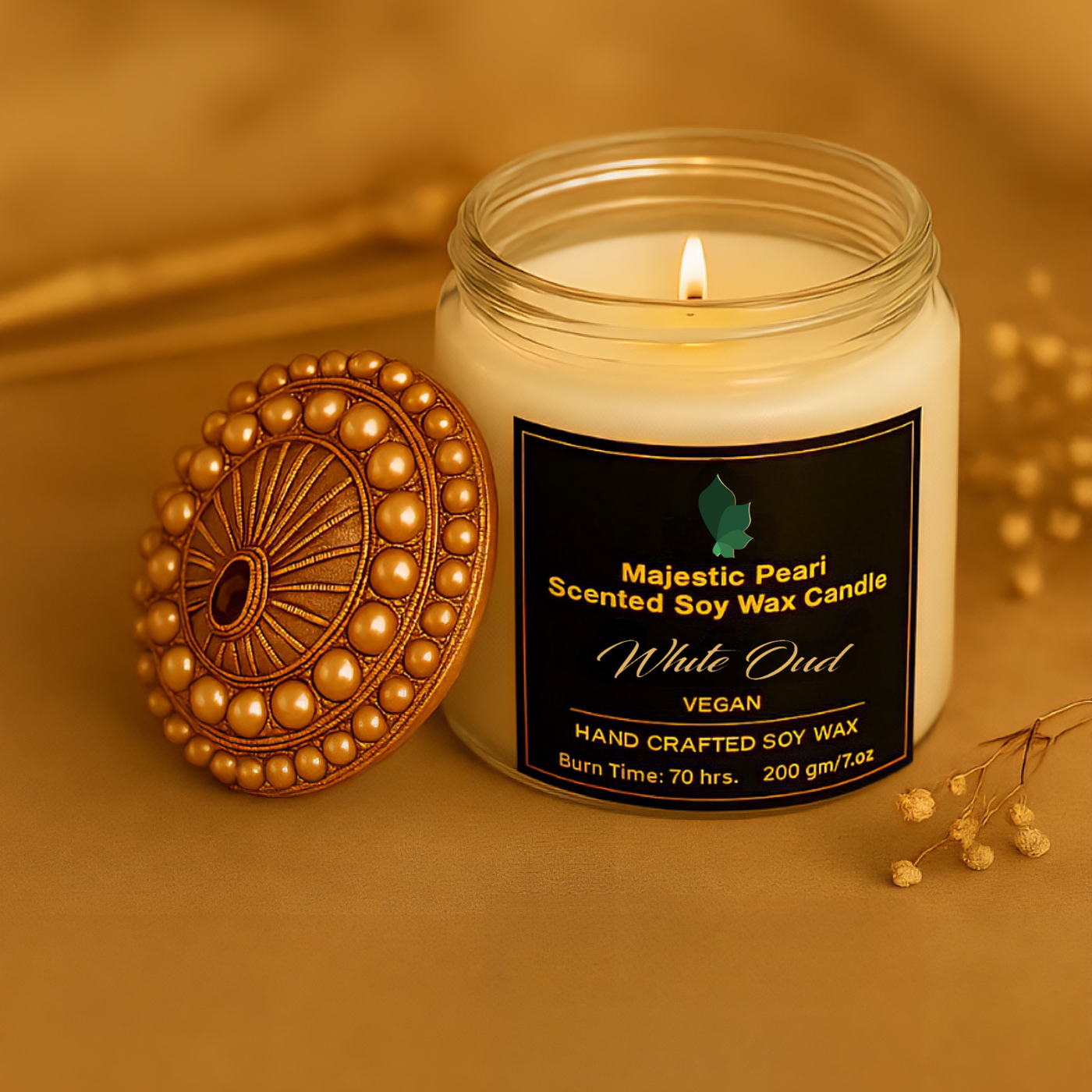 Majestic Pearl Scented Soy Wax Candle