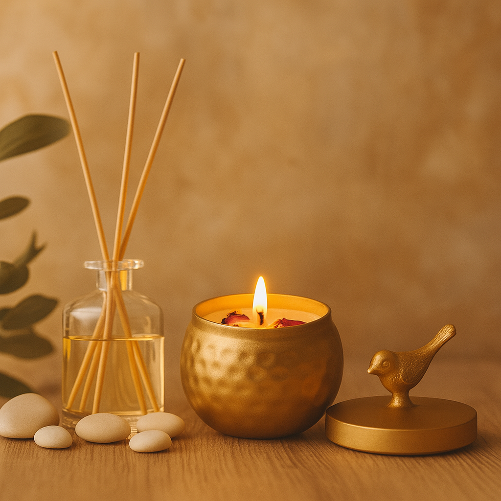 Golden Nest Scented Soy Wax Candle