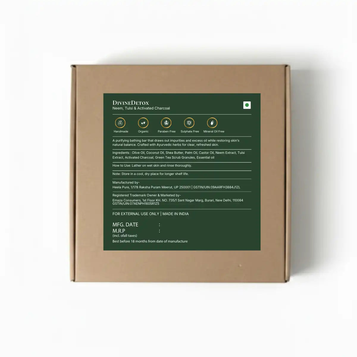 Divine Detox – Neem, Tulsi & Activated Charcoal