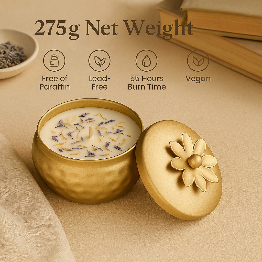 Divine Petals Scented Soy Wax Candle