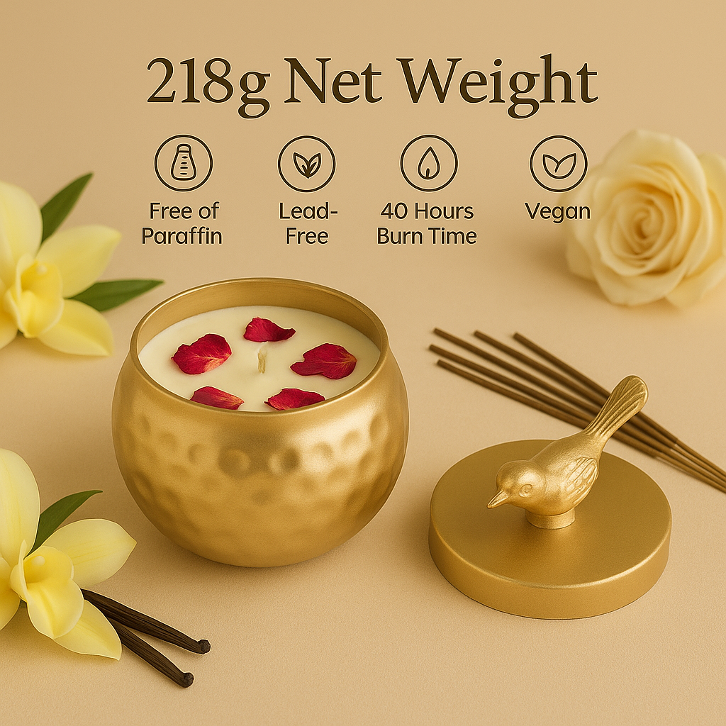 Golden Nest Scented Soy Wax Candle