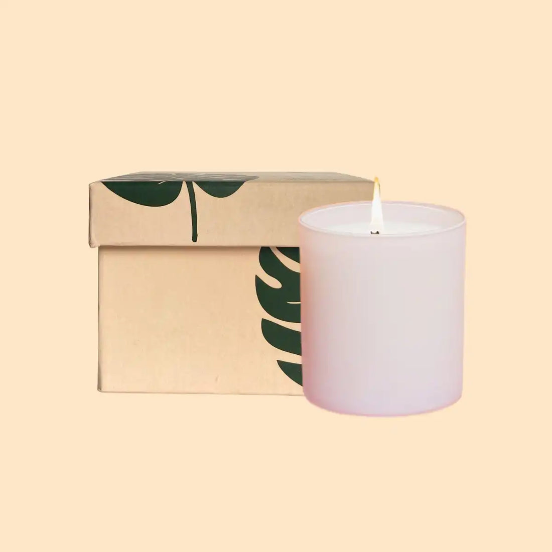 Lip Balm Trio + 1 Frosted Glass Scented Candle (200g)