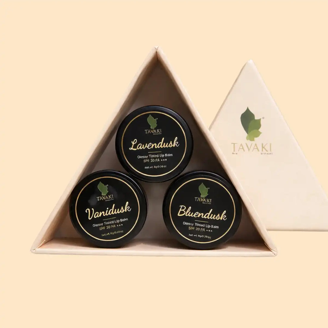 Lip Balm Trio + 1 Frosted Glass Scented Candle (200g)