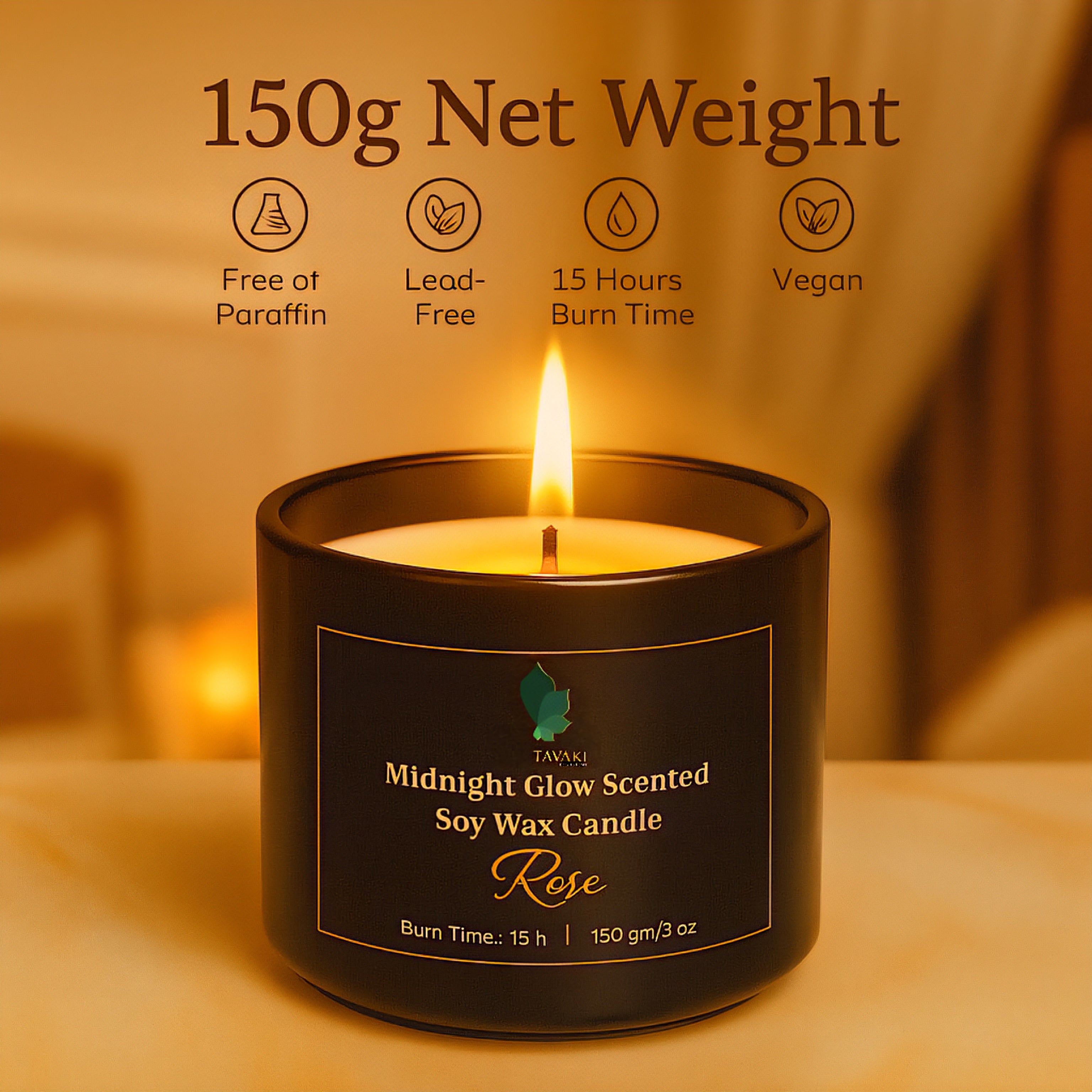 Midnight Glow Scented Soy Wax Candle