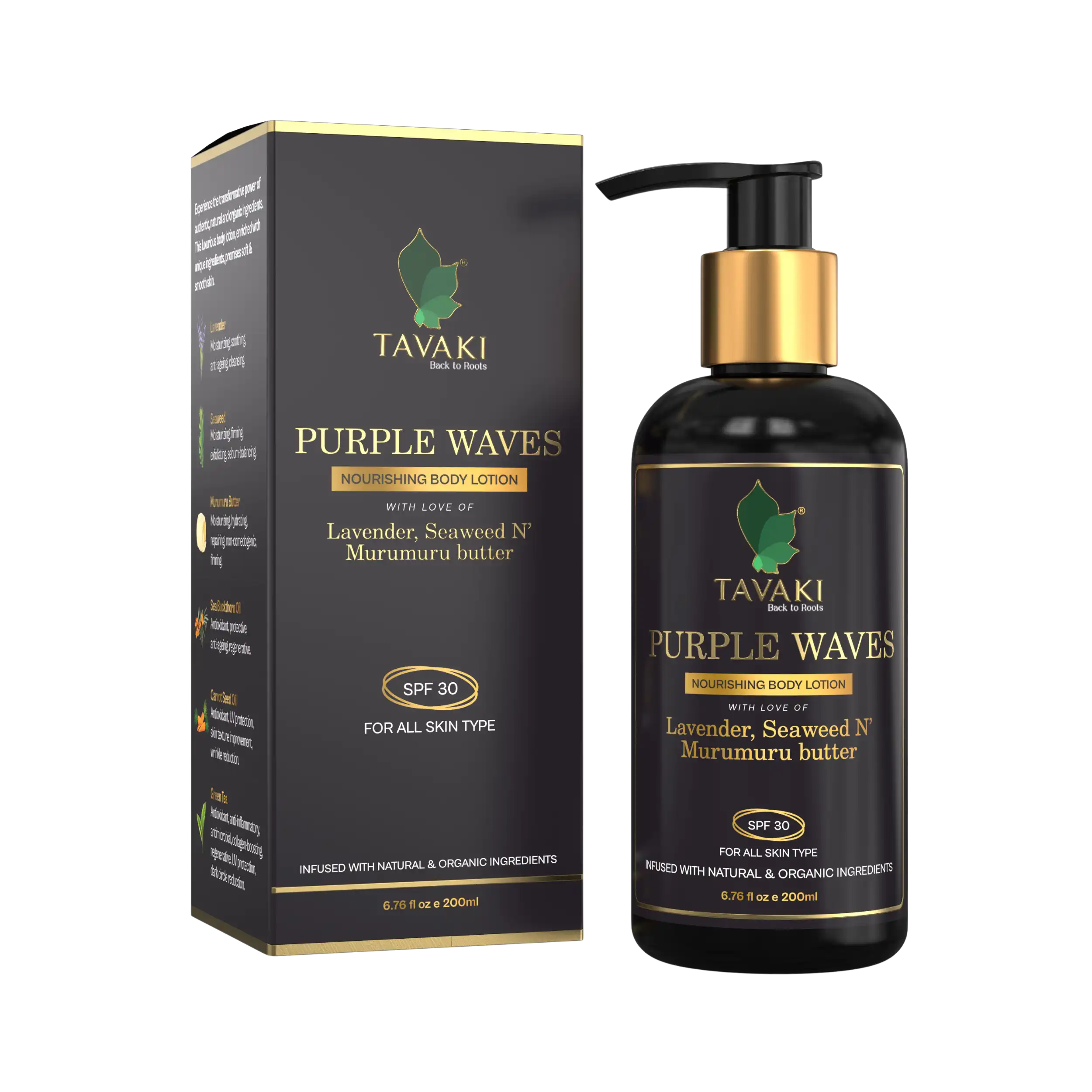 Purple Waves Nourishing Body Lotion With Sun Protection