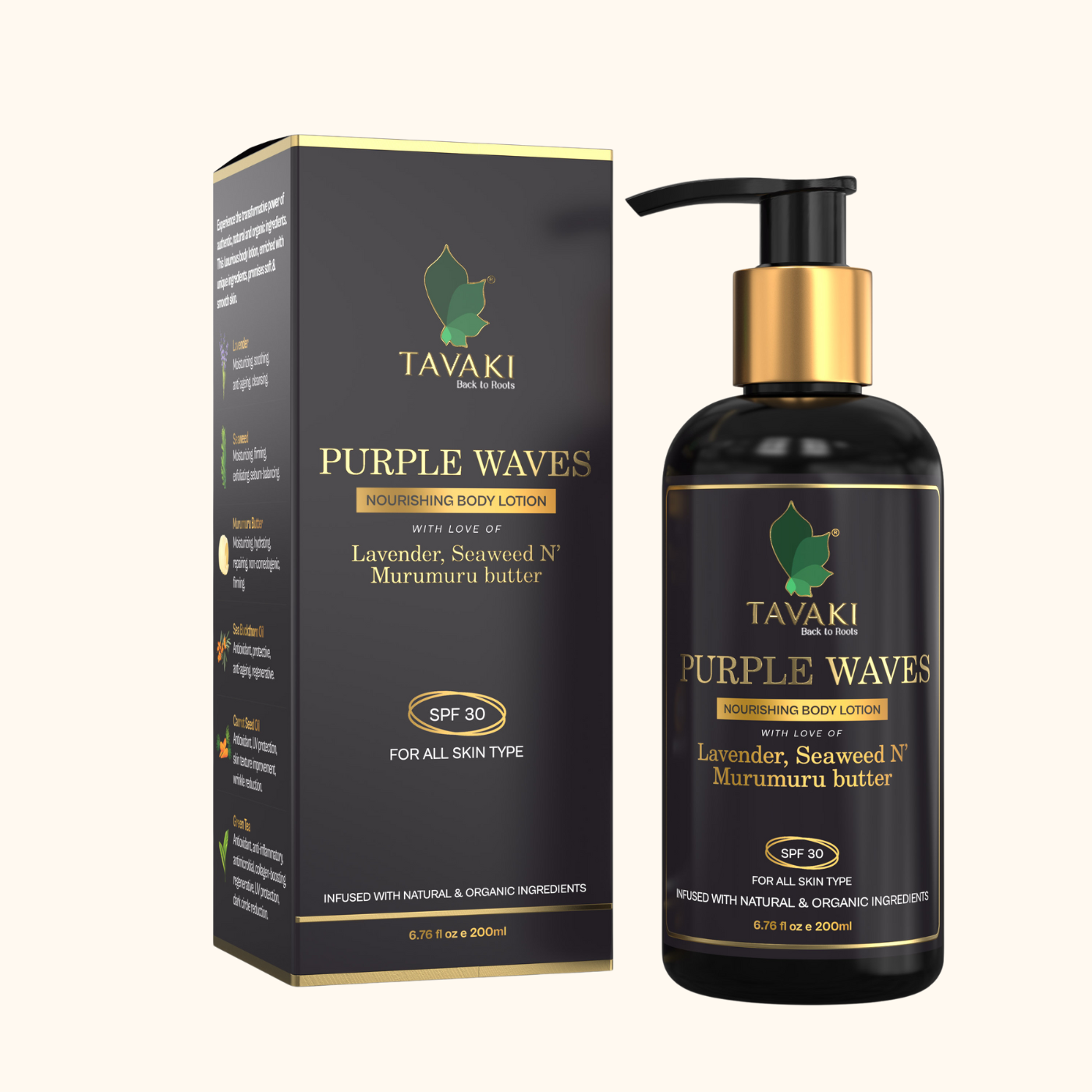 Purple Waves Nourishing Body Lotion With Sun Protection