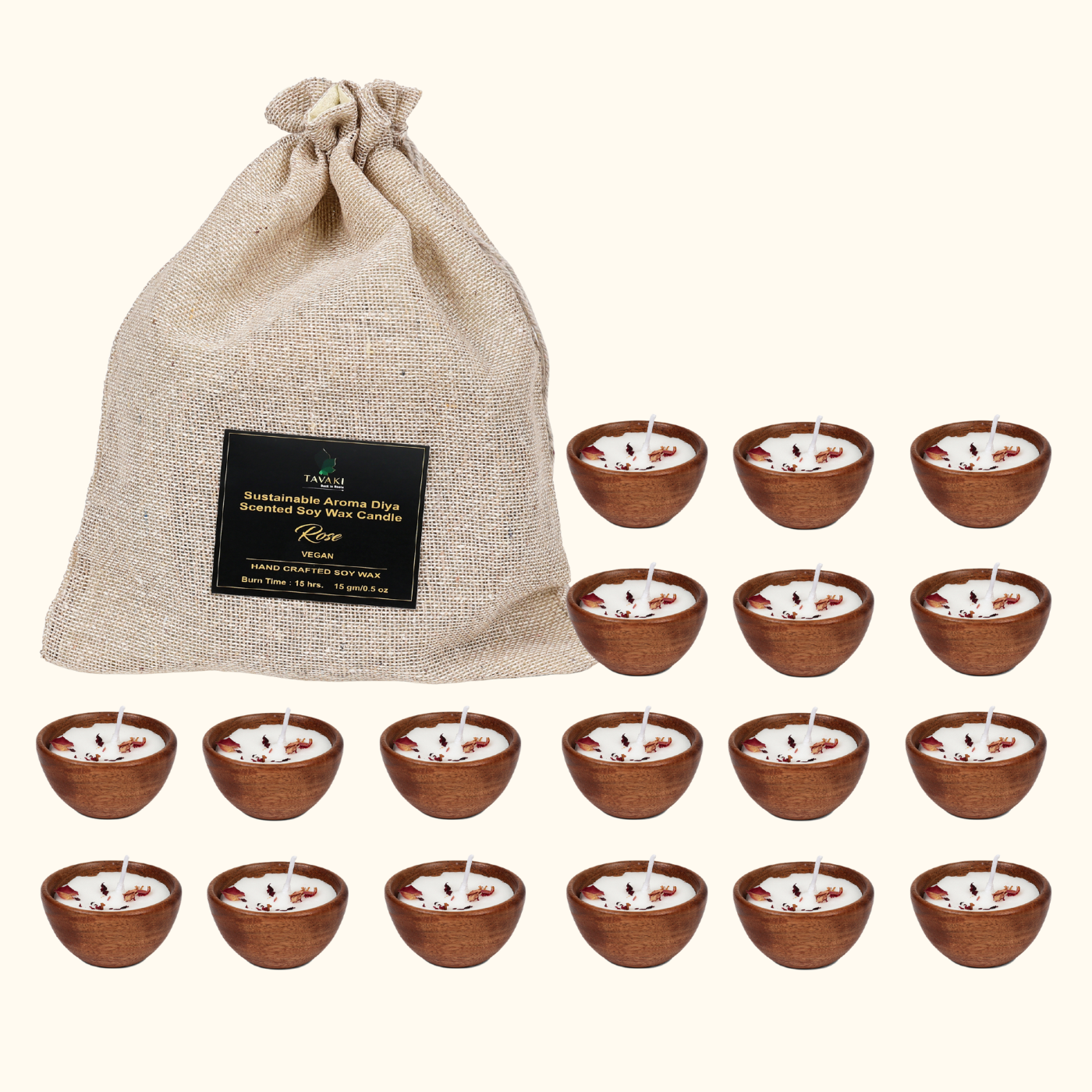 Sustainable Aroma Diya Scented Soy Wax Candle