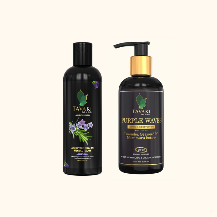 Tavaki Ayurveda & Natural Waves Ritual — A Luxurious Duo of Ayurvedic Hair Revival and Plant-Powered Skin Nourishment.