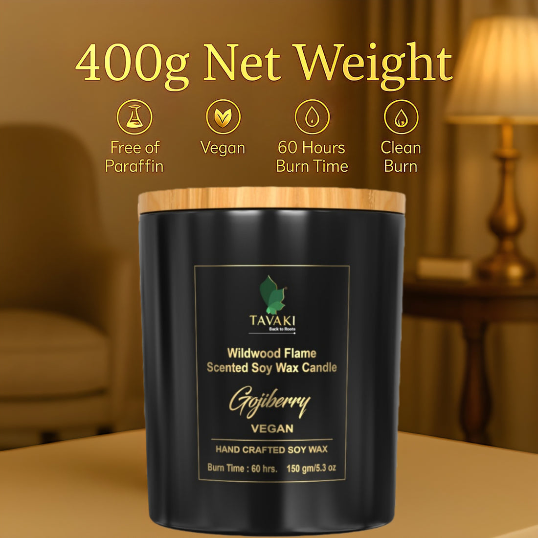 Wildwood Flame Scented Soy Wax Candle