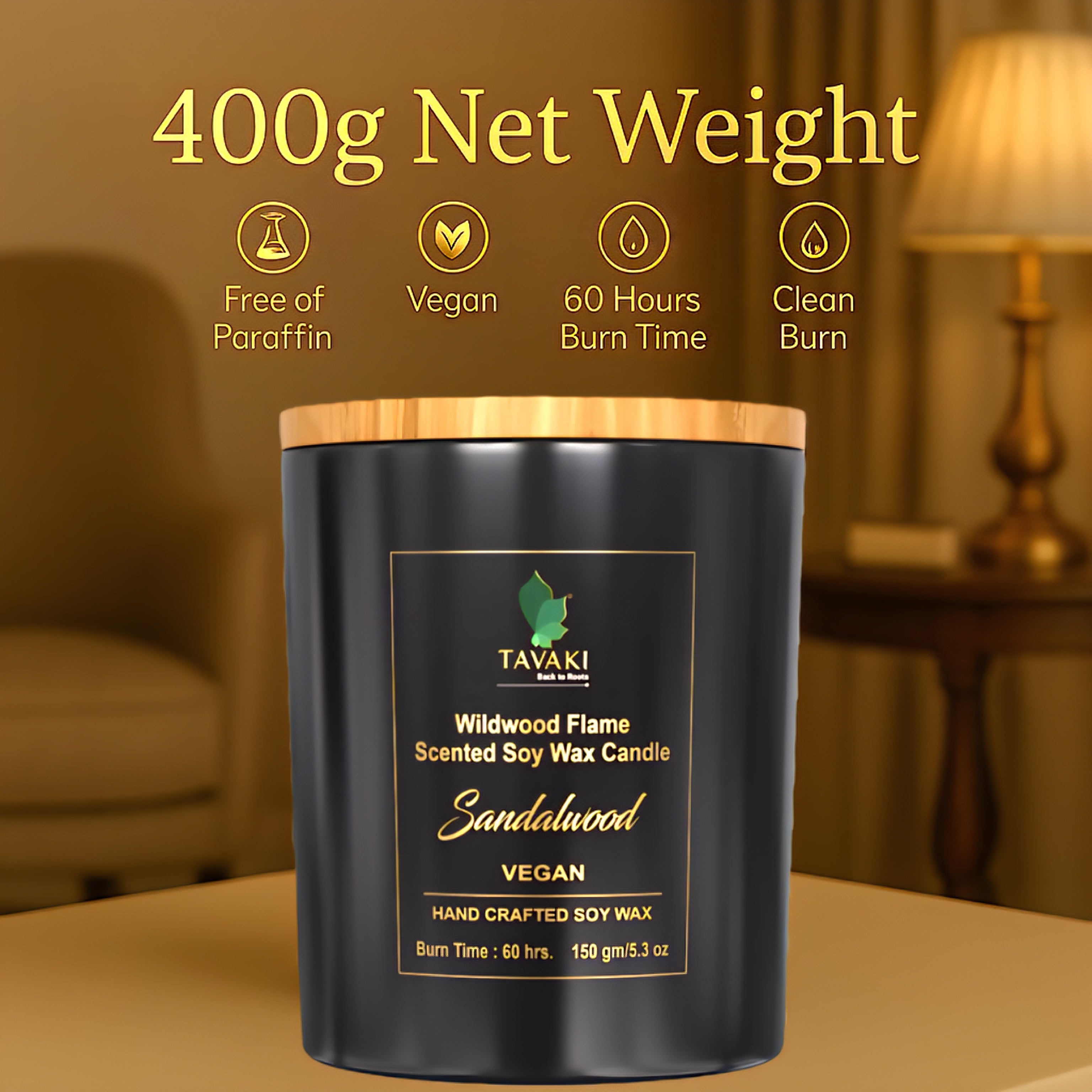 Wildwood Flame Scented Soy Wax Candle